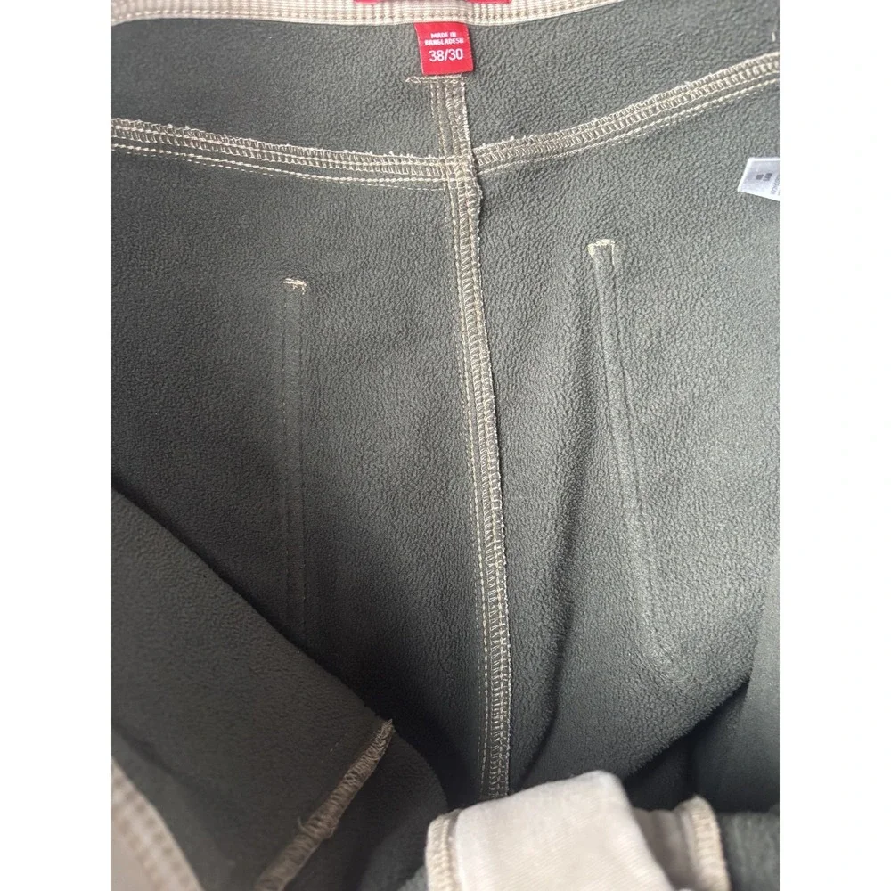 Coleman Pants Mens 38x30 Khaki Fleece Lined Outdoor Workwear Utility Fall 2021